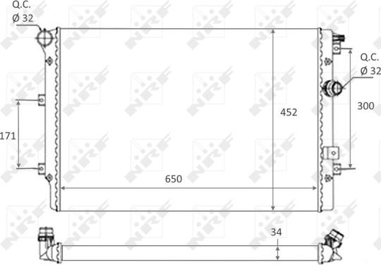 Wilmink Group WG1723414 - Радиатор, охлаждение двигателя autosila-amz.com