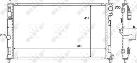 Wilmink Group WG1723628 - Радиатор, охлаждение двигателя autosila-amz.com