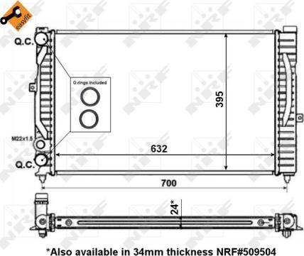 Wilmink Group WG1723073 - Радиатор, охлаждение двигателя autosila-amz.com