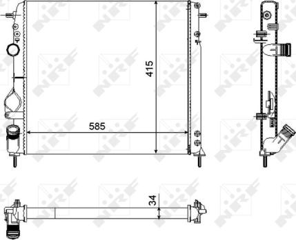 Wilmink Group WG1723285 - Радиатор, охлаждение двигателя autosila-amz.com