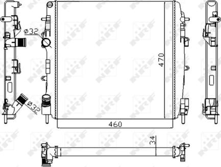 Wilmink Group WG1723277 - Радиатор, охлаждение двигателя autosila-amz.com