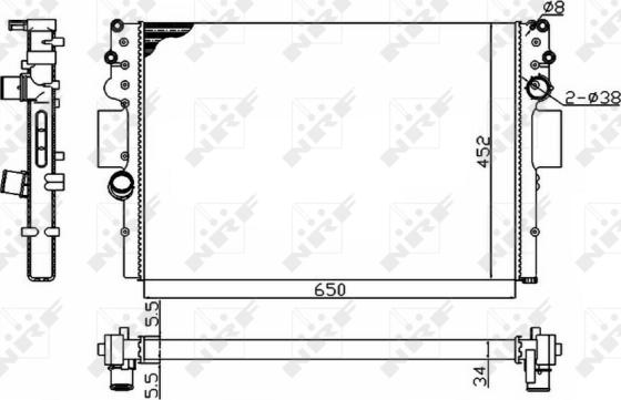 Wilmink Group WG1722454 - Радиатор, охлаждение двигателя autosila-amz.com