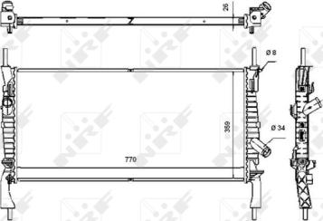 Wilmink Group WG1722566 - Радиатор, охлаждение двигателя autosila-amz.com