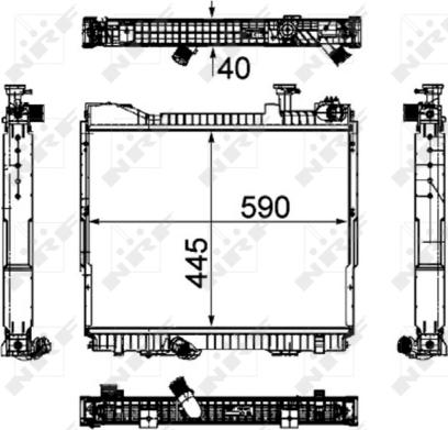 Wilmink Group WG1722664 - Радиатор, охлаждение двигателя autosila-amz.com