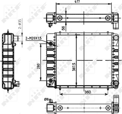 Wilmink Group WG1722085 - Радиатор, охлаждение двигателя autosila-amz.com