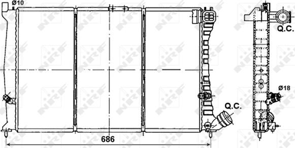 Wilmink Group WG1722025 - Радиатор, охлаждение двигателя autosila-amz.com