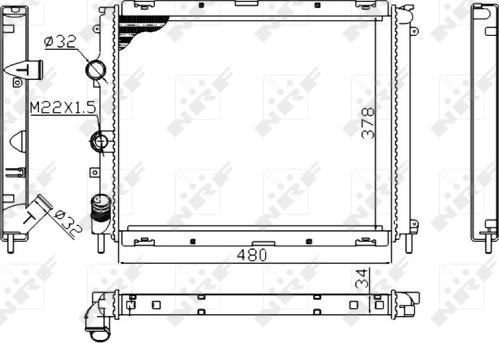 Wilmink Group WG1722140 - Радиатор, охлаждение двигателя autosila-amz.com