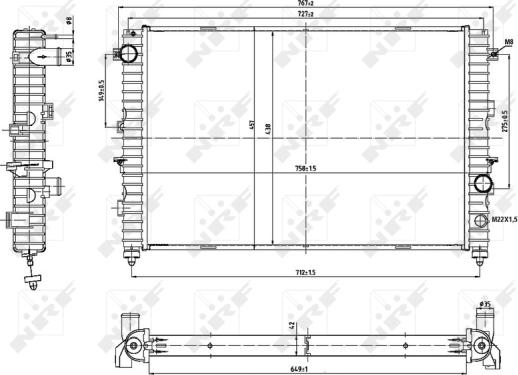 Wilmink Group WG1722130 - Радиатор, охлаждение двигателя autosila-amz.com