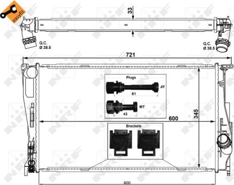 Wilmink Group WG1722351 - Радиатор, охлаждение двигателя autosila-amz.com