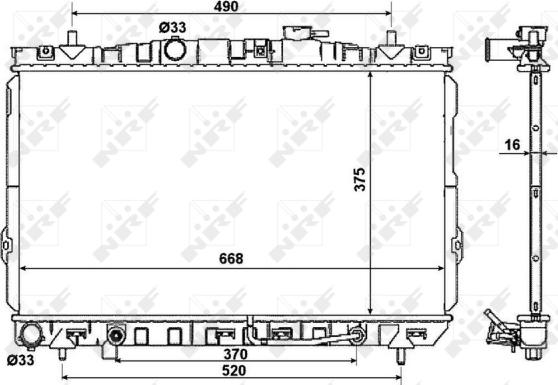 Wilmink Group WG1722238 - Радиатор, охлаждение двигателя autosila-amz.com