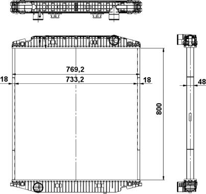 Wilmink Group WG1722760 - Радиатор, охлаждение двигателя autosila-amz.com