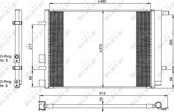 Wilmink Group WG2160543 - Конденсатор кондиционера autosila-amz.com