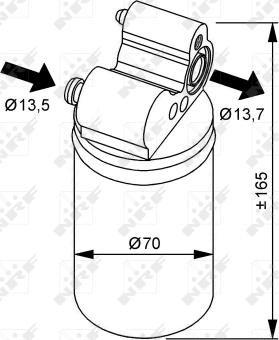 Wilmink Group WG2160020 - Осушитель, кондиционер autosila-amz.com