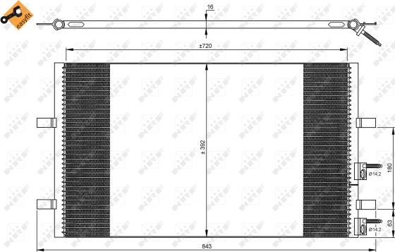 Wilmink Group WG2161132 - Конденсатор кондиционера autosila-amz.com