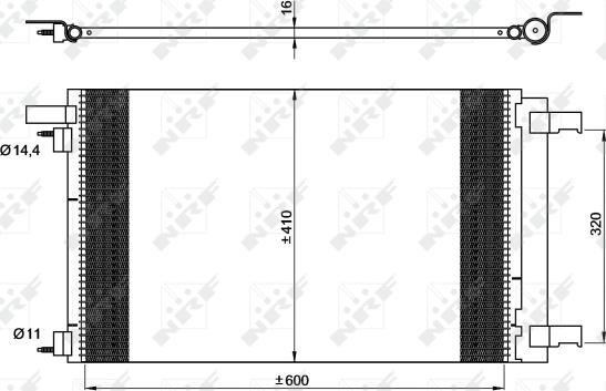 Wilmink Group WG2161222 - Конденсатор кондиционера autosila-amz.com