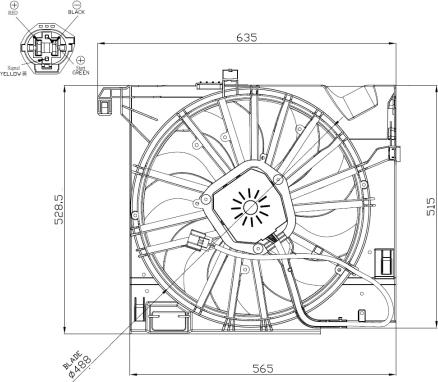 Wilmink Group WG2161775 - Вентилятор, охлаждение двигателя autosila-amz.com