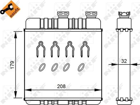 Wilmink Group WG2162037 - Теплообменник, отопление салона autosila-amz.com