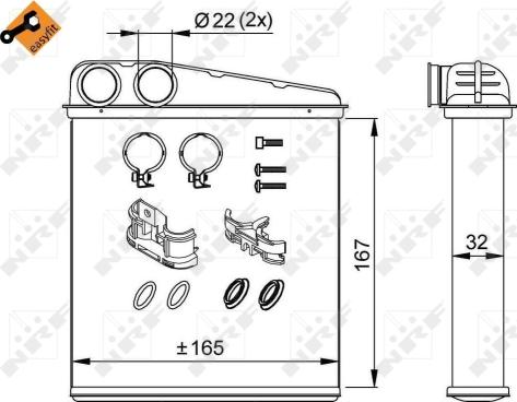 Wilmink Group WG2162229 - Теплообменник, отопление салона autosila-amz.com