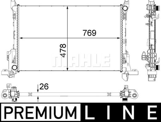 Wilmink Group WG2184050 - Радиатор, охлаждение двигателя autosila-amz.com