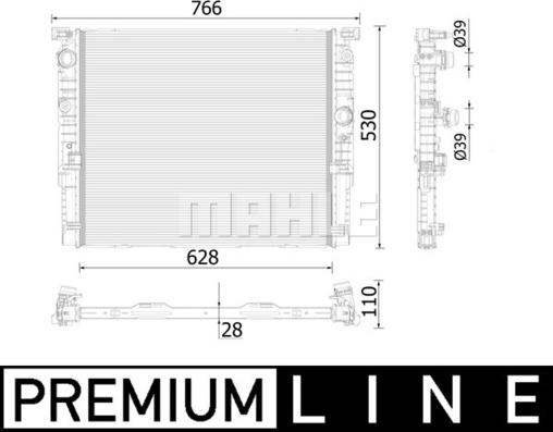 Wilmink Group WG2184159 - Радиатор, охлаждение двигателя autosila-amz.com