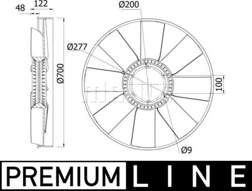 Wilmink Group WG2180928 - Крыльчатка вентилятора, охлаждение двигателя autosila-amz.com