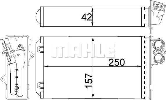 Wilmink Group WG2180119 - Теплообменник, отопление салона autosila-amz.com