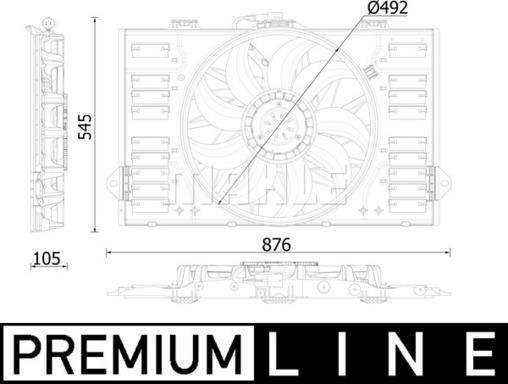 Wilmink Group WG2180891 - Вентилятор, охлаждение двигателя autosila-amz.com