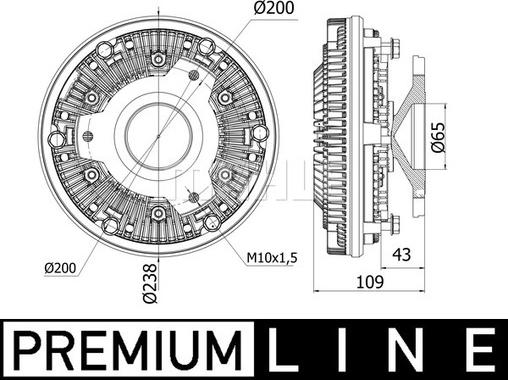 Wilmink Group WG2180359 - Сцепление, вентилятор радиатора autosila-amz.com