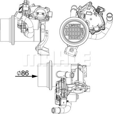 Wilmink Group WG2180239 - Радиатор, рециркуляция ОГ autosila-amz.com