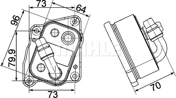 Wilmink Group WG2181046 - Масляный радиатор, двигательное масло autosila-amz.com