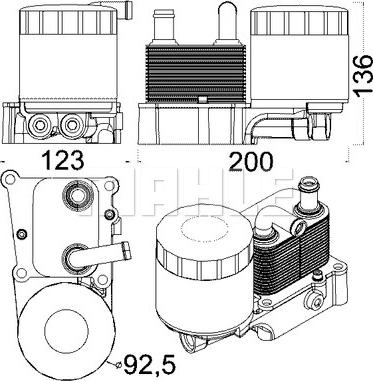 Wilmink Group WG2181138 - Масляный радиатор, двигательное масло autosila-amz.com