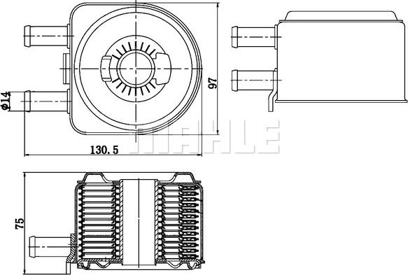 Wilmink Group WG2181121 - Масляный радиатор, двигательное масло autosila-amz.com