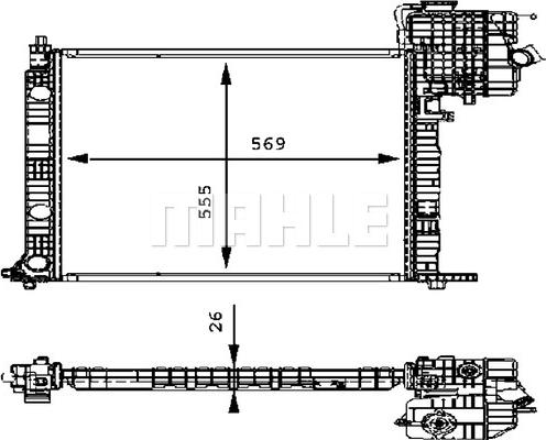 Wilmink Group WG2183541 - Радиатор, охлаждение двигателя autosila-amz.com