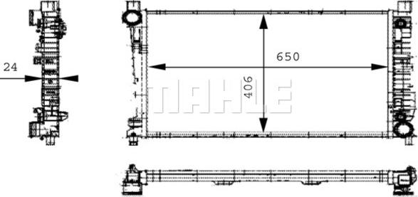 Wilmink Group WG2183543 - Радиатор, охлаждение двигателя autosila-amz.com