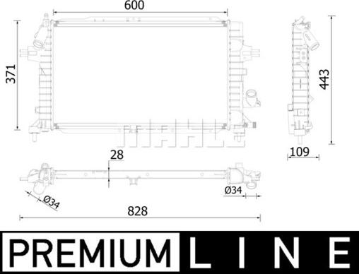 Wilmink Group WG2183190 - Радиатор, охлаждение двигателя autosila-amz.com