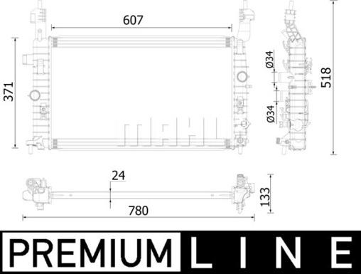 Wilmink Group WG2183191 - Радиатор, охлаждение двигателя autosila-amz.com