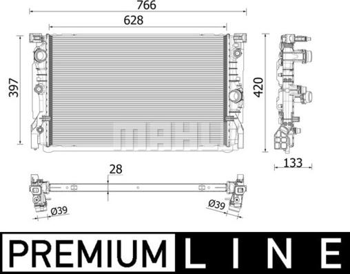 Wilmink Group WG2183185 - Радиатор, охлаждение двигателя autosila-amz.com