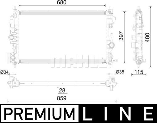 Wilmink Group WG2183364 - Радиатор, охлаждение двигателя autosila-amz.com