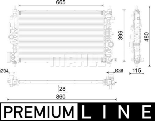 Wilmink Group WG2183366 - Радиатор, охлаждение двигателя autosila-amz.com