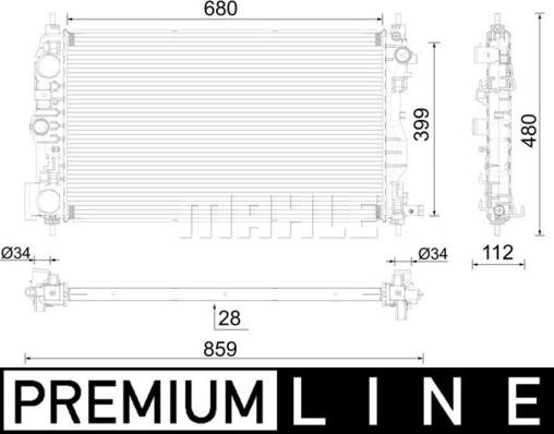 Wilmink Group WG2183368 - Радиатор, охлаждение двигателя autosila-amz.com