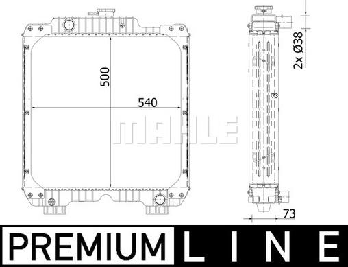 Wilmink Group WG2183251 - Радиатор, охлаждение двигателя autosila-amz.com