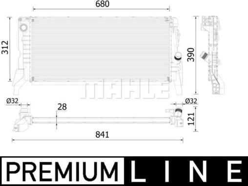 Wilmink Group WG2183267 - Радиатор, охлаждение двигателя autosila-amz.com