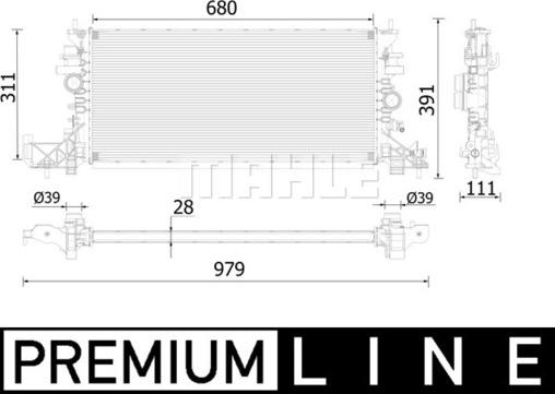 Wilmink Group WG2183213 - Радиатор, охлаждение двигателя autosila-amz.com