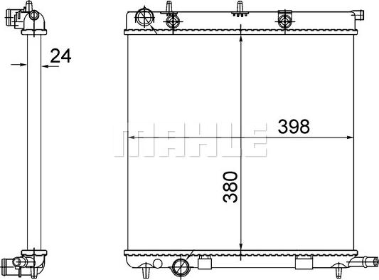 Wilmink Group WG2183747 - Радиатор, охлаждение двигателя autosila-amz.com