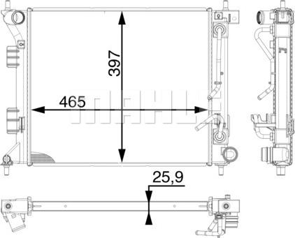 Wilmink Group WG2182975 - Радиатор, охлаждение двигателя autosila-amz.com