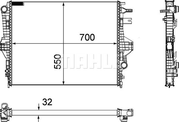 Wilmink Group WG2182429 - Радиатор, охлаждение двигателя autosila-amz.com