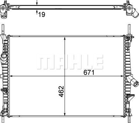 Wilmink Group WG2182579 - Радиатор, охлаждение двигателя autosila-amz.com