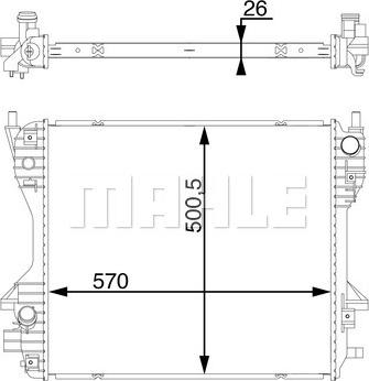 Wilmink Group WG2182573 - Радиатор, охлаждение двигателя autosila-amz.com