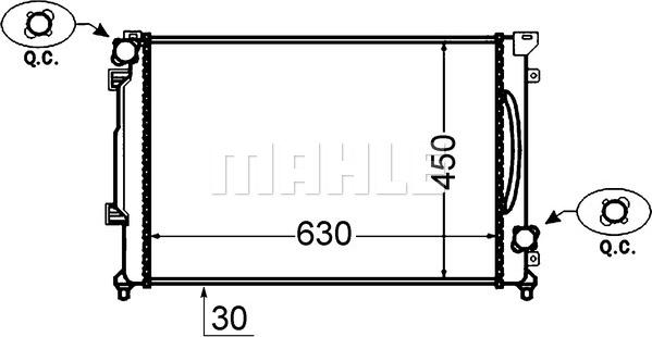 Wilmink Group WG2182609 - Радиатор, охлаждение двигателя autosila-amz.com