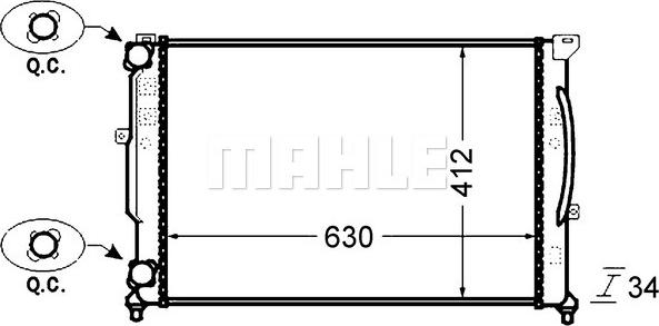 Wilmink Group WG2182618 - Радиатор, охлаждение двигателя autosila-amz.com